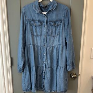 Derek Heart Blue Denim Dress Size Large